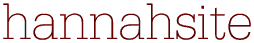 hannahsite
